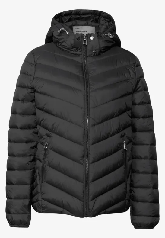 Veste avec capuche amovible Black