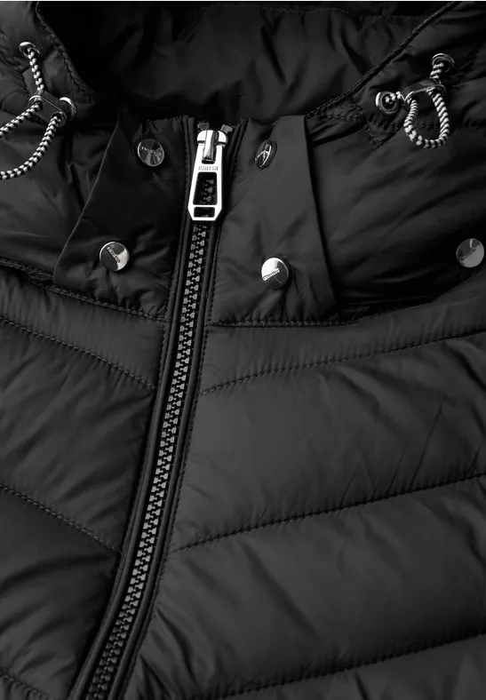 Veste avec capuche amovible Black