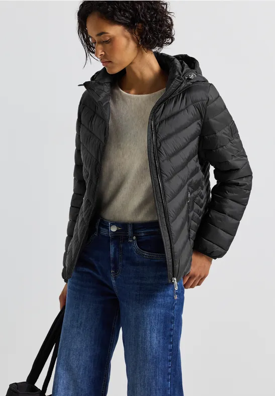 Veste avec capuche amovible Black