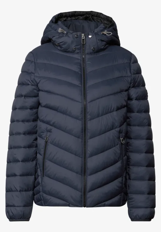 Jacke mit abnehmbarer Kapuze deep blue