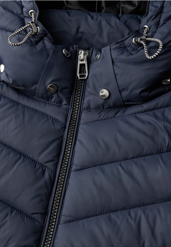 Jacke mit abnehmbarer Kapuze deep blue