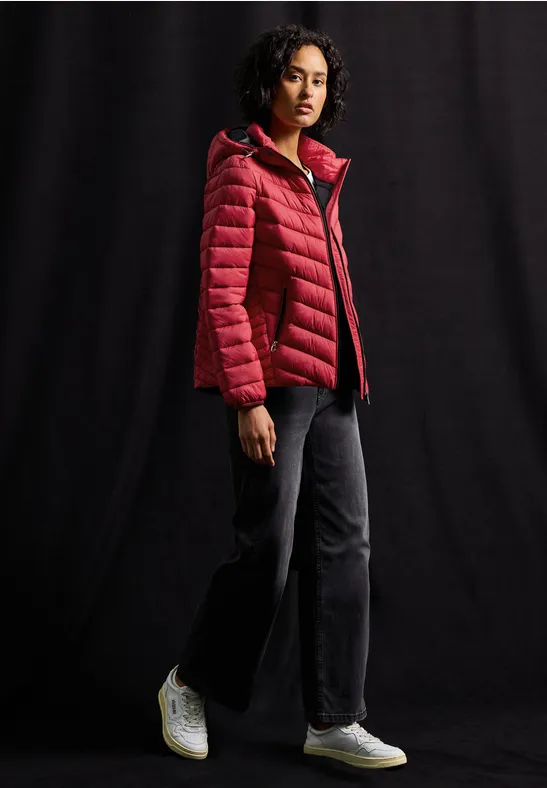 Veste avec capuche amovible carpet red