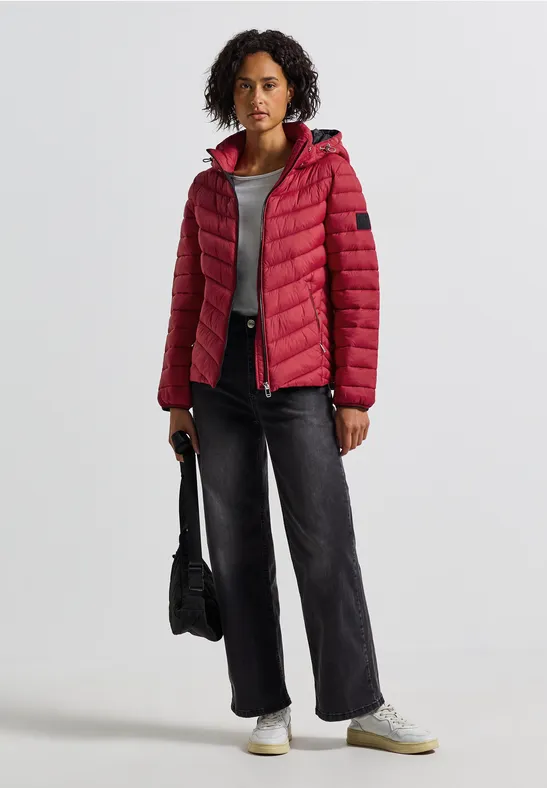 Veste avec capuche amovible carpet red