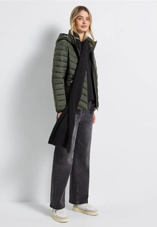 Jacke mit abnehmbarer Kapuze cypress green