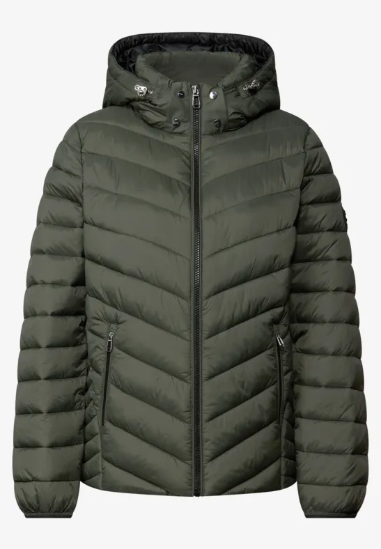 Jacke mit abnehmbarer Kapuze cypress green