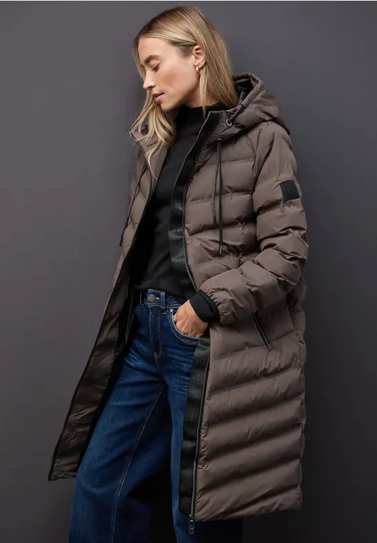 Jacke mit geklebten Nähten nomad brown