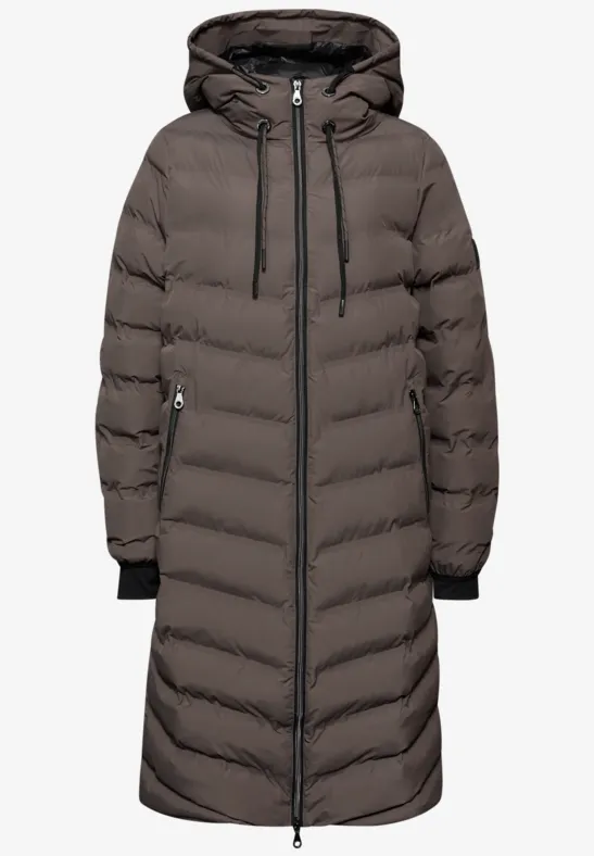 Jacke mit geklebten Nähten nomad brown