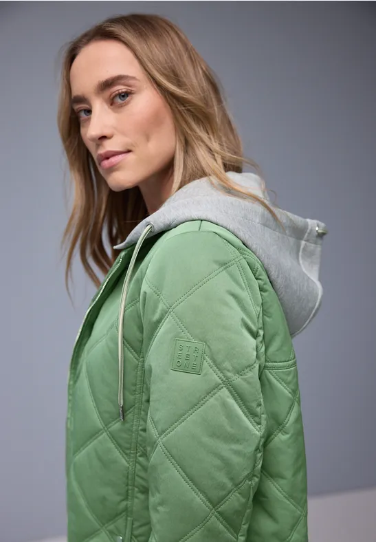 Jacke mit abnehmbarer Kapuze Mint Breeze