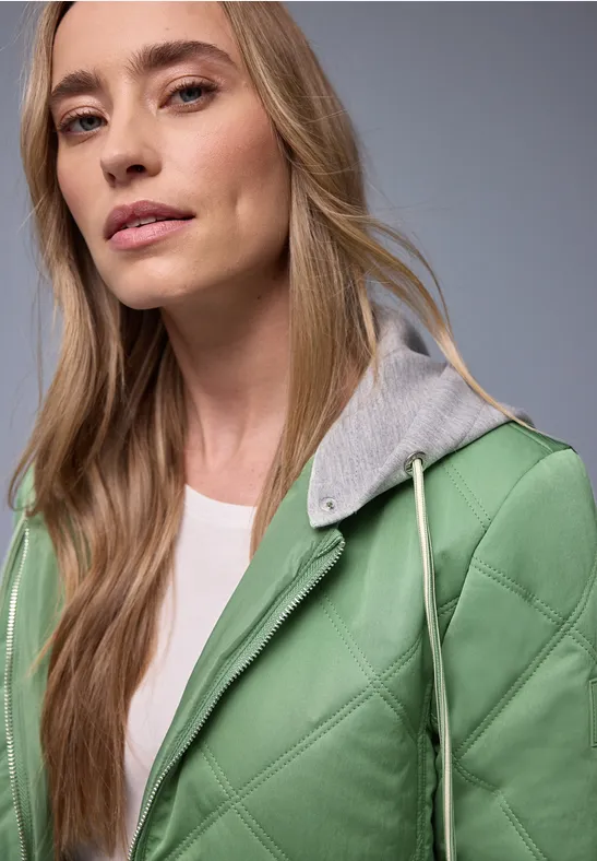 Jacke mit abnehmbarer Kapuze Mint Breeze
