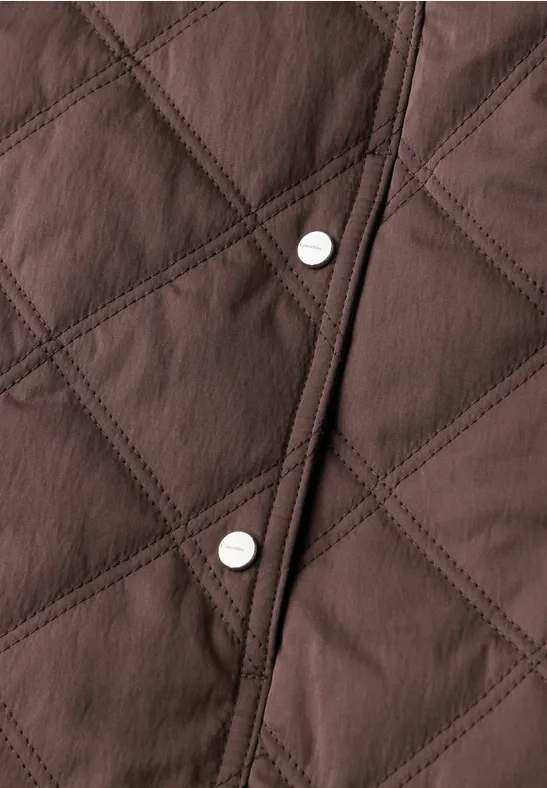 Jacke mit abnehmbarer Kapuze mahogany brown