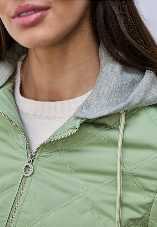 Jacke mit abnehmbarer Kapuze Bright Pistachio