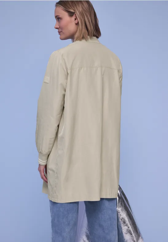 Langer Blouson powder beige