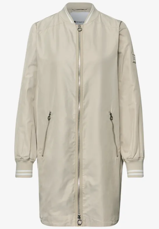 Langer Blouson powder beige