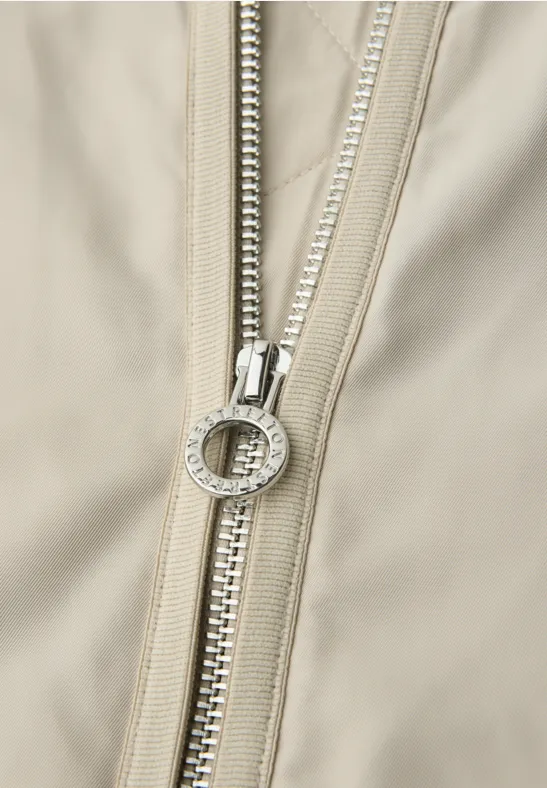 Langer Blouson powder beige