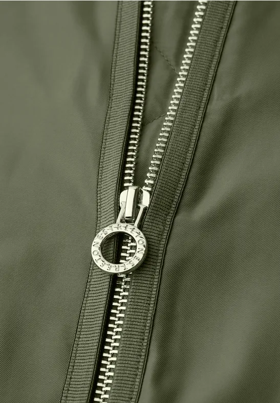 Lange blouson Dark Vetiver Green