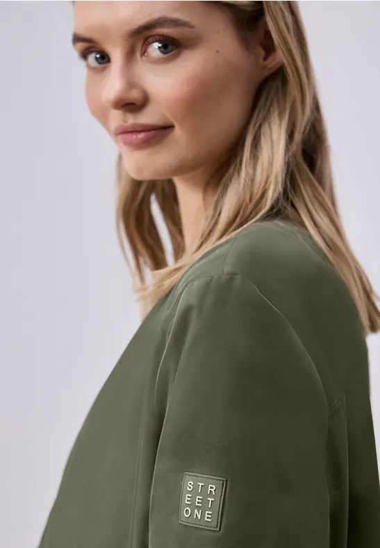 Lange blouson Dark Vetiver Green