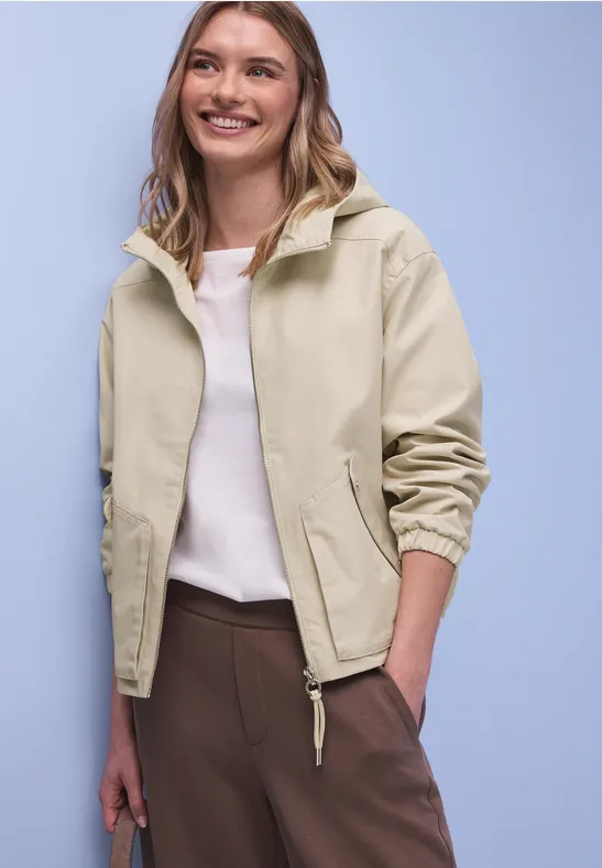 Veste courte powder beige