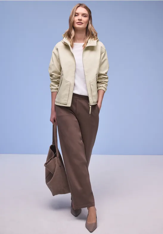 Veste courte powder beige