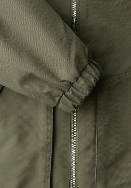 Veste courte Dark Vetiver Green