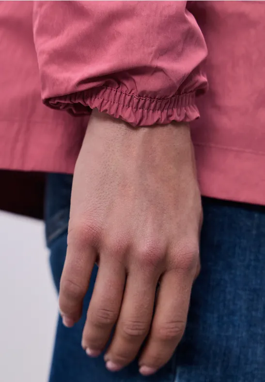 Jacke mit Kapuze und Zipper desert berry