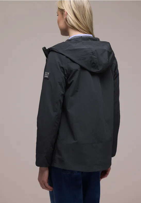 Jacke mit Kapuze und Zipper Skyfall Blue