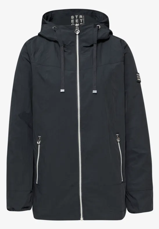 Jacke mit Kapuze und Zipper Skyfall Blue