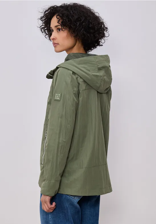 Moderner Windbreaker Dark Vetiver Green