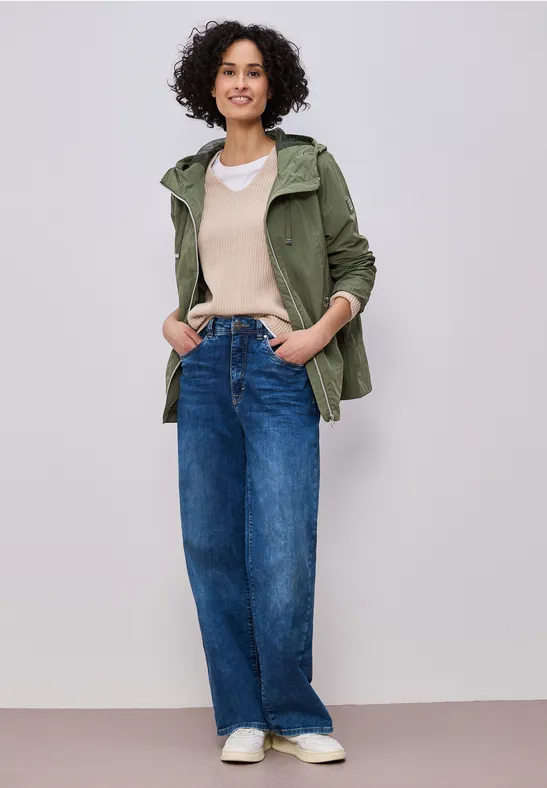 Moderner Windbreaker Dark Vetiver Green