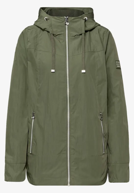 Moderner Windbreaker Dark Vetiver Green