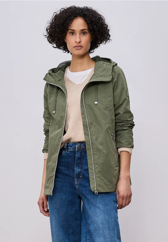 Moderner Windbreaker Dark Vetiver Green