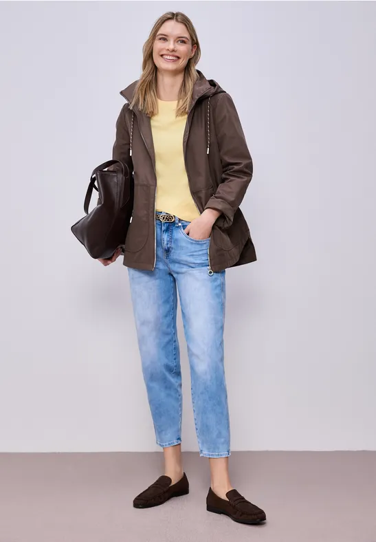 Parka mahogany brown