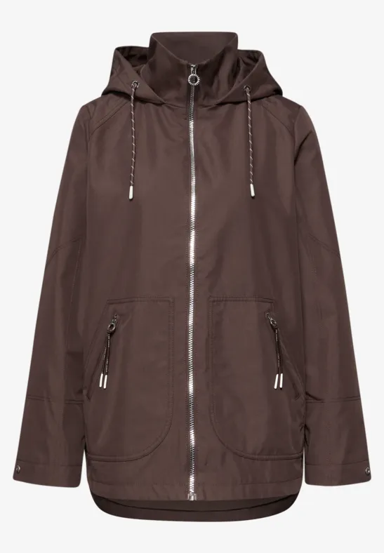 Parka mahogany brown