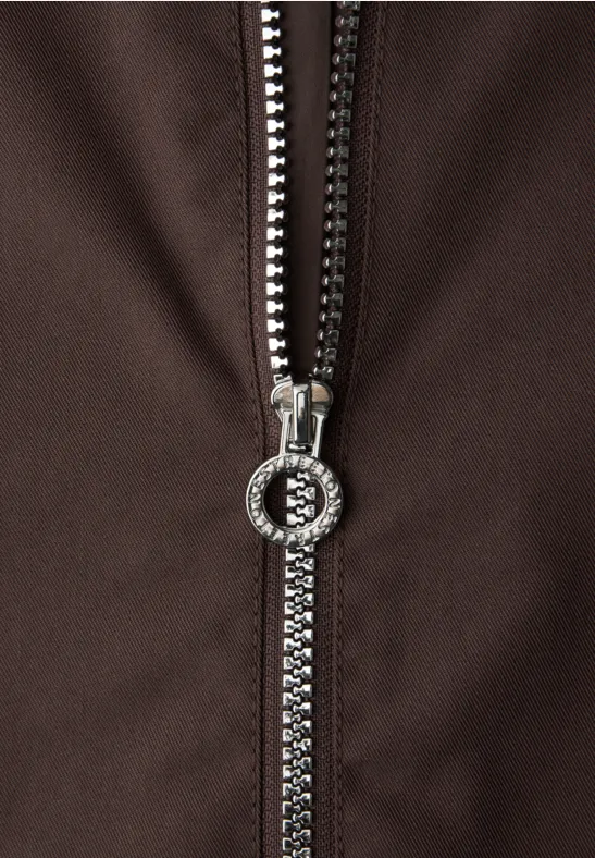 Parka mahogany brown