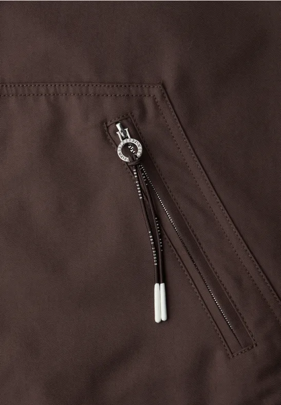 Parka mahogany brown