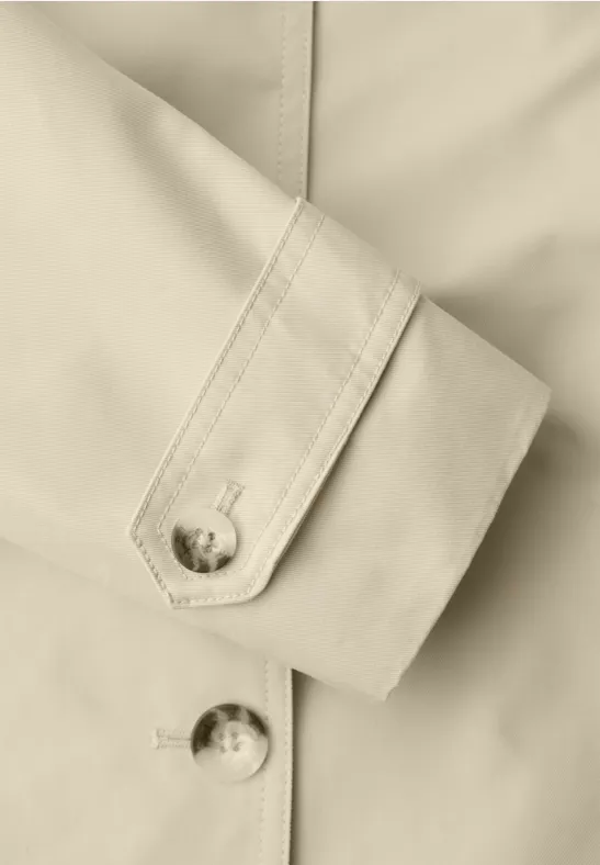 Trench-coat powder beige