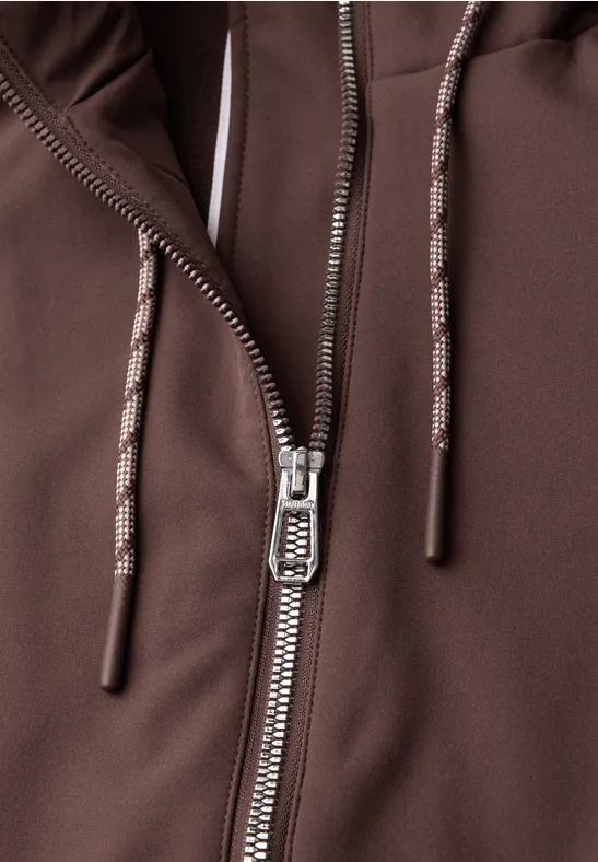 Parka mahogany brown