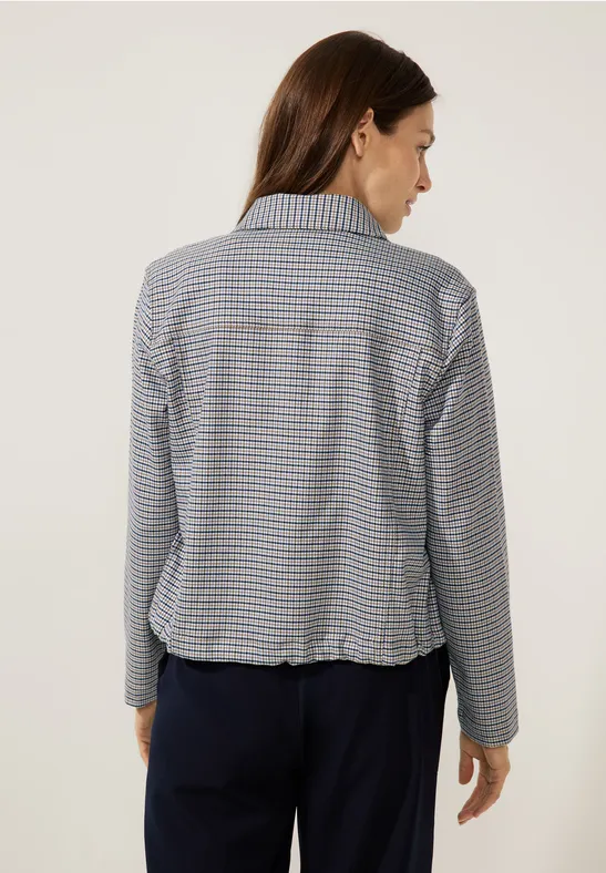 Veste à Carreaux Street One Avec Capuche Femme – Fermeture éclair Cachée, Poches, Look Décontracté Mi-saison
