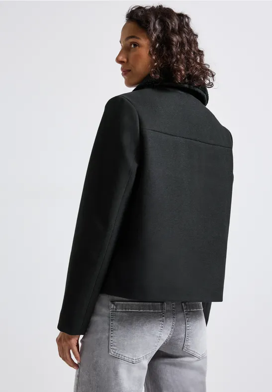 Jacke mit abnehmbarem Kragen Obsidian Blue