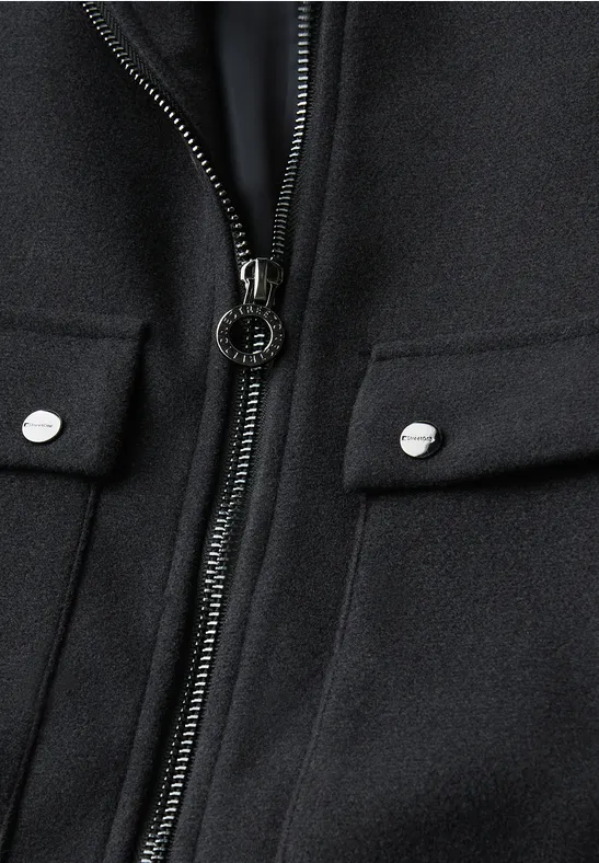 Jacke mit abnehmbarem Kragen Obsidian Blue