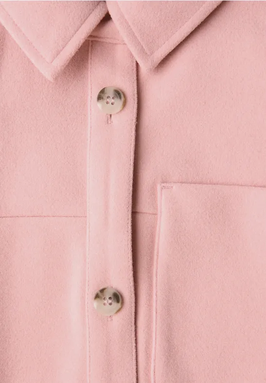 Overshirt In Wolloptik blush rose