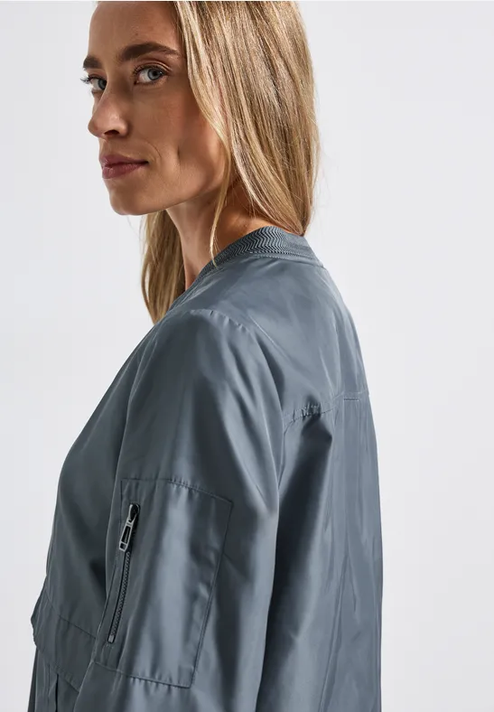 Blouson court Slate Blue
