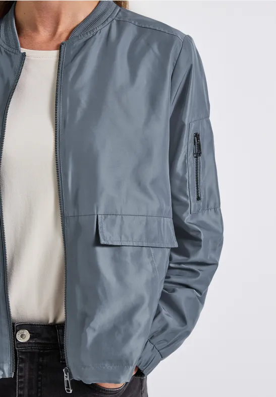 Blouson court Slate Blue