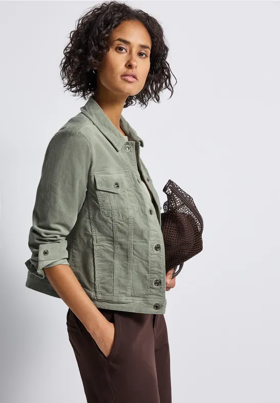 Mini-Cord Jacke Fresh Sage