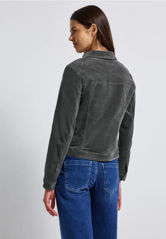 Mini-Cord Jacke concrete grey