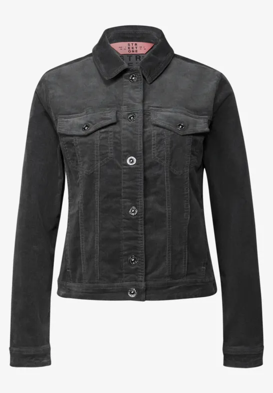 Mini-Cord Jacke concrete grey