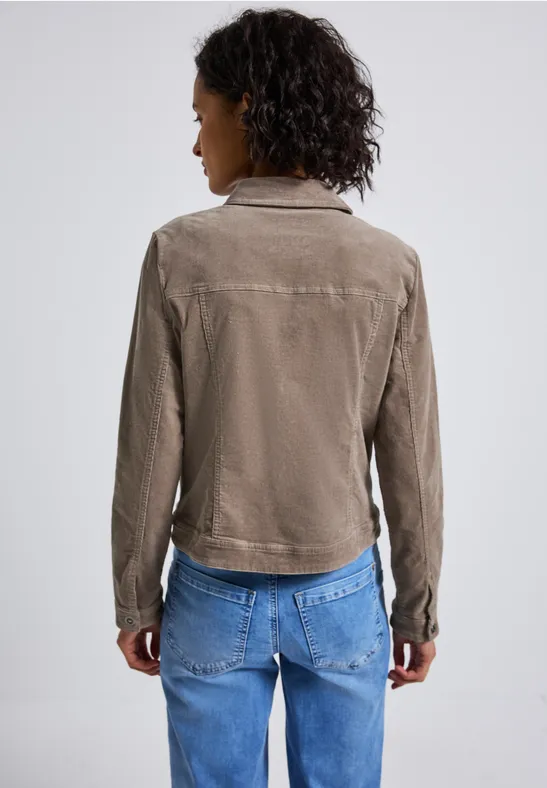 Mini-Cord Jacke bark brown