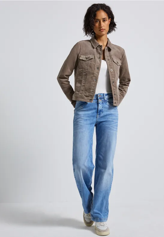 Mini-Cord Jacke bark brown