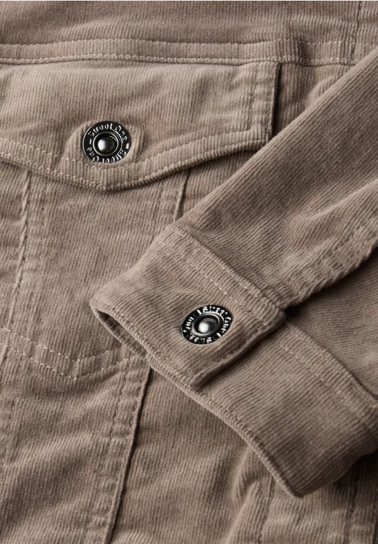 Mini-Cord Jacke bark brown