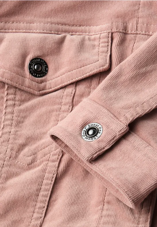 Mini-Cord Jacke faded rose