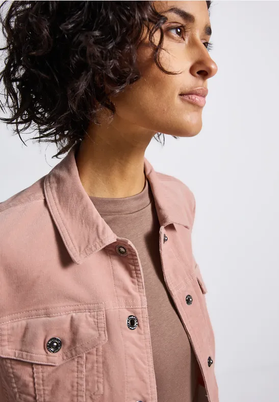 Mini-Cord Jacke faded rose
